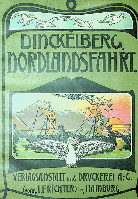 Dinckelberg Hugo Nordlandfahrt. Eine Reise auf dem Hamburger Doppelschrauben Schnelldampfer Auguste Victoria nach Norwegen bis zum Nordcap und nach der Insel spitzbergen und zwei Raisertage in Vergen / von Hugo Dinckelberg. – Hamburg