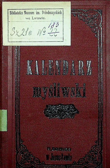 Kalendarz myśliwski i rybacki na rok 1883 (1882)